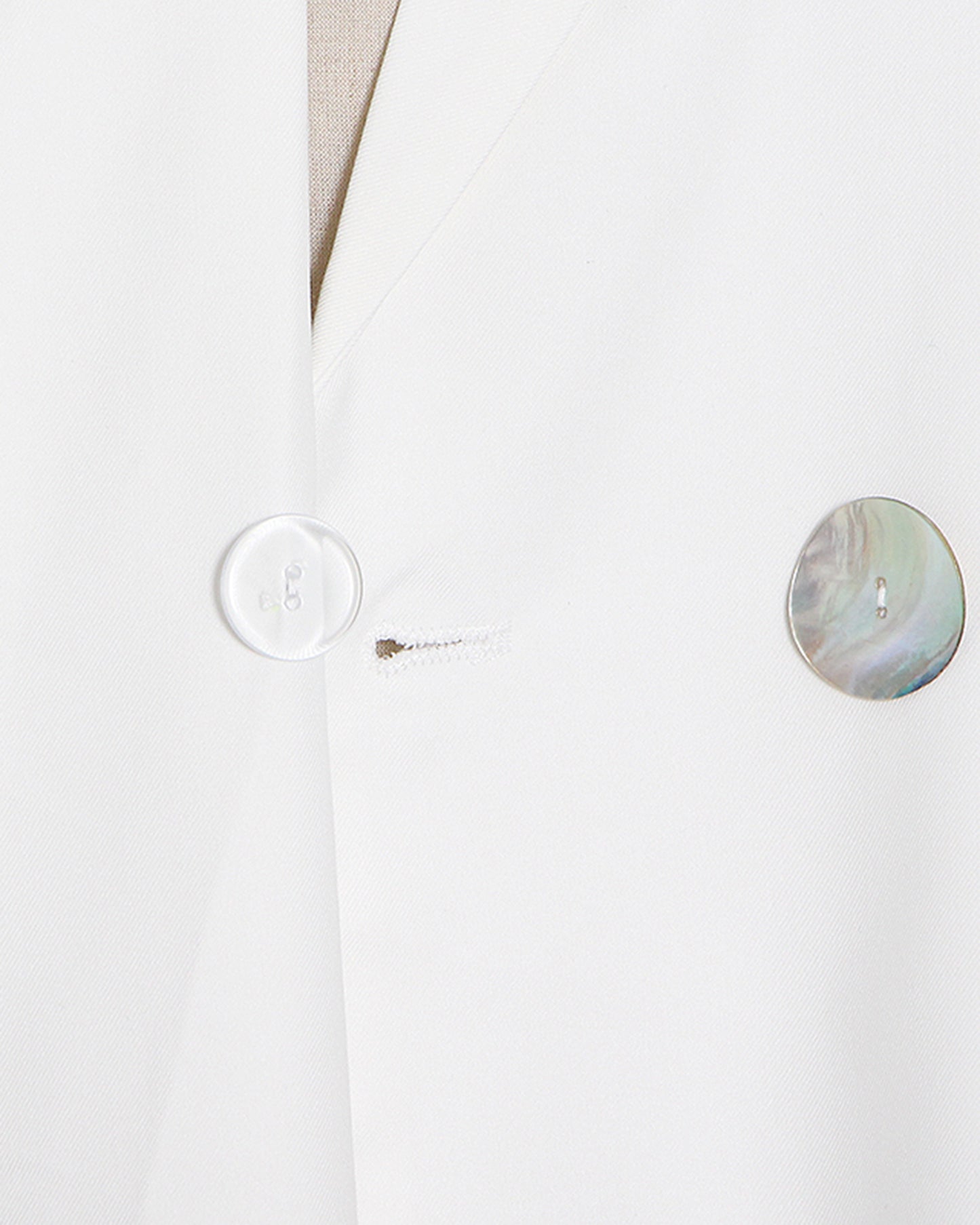 White Longline Single-Button Trench Coat