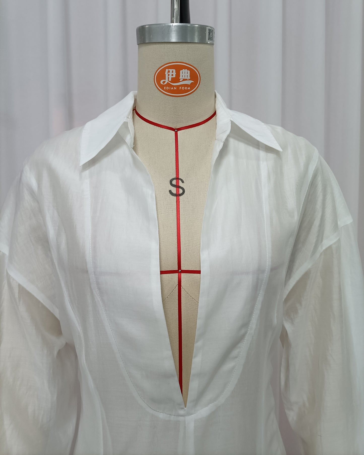 White Minimalist Tunic Shirt Dress