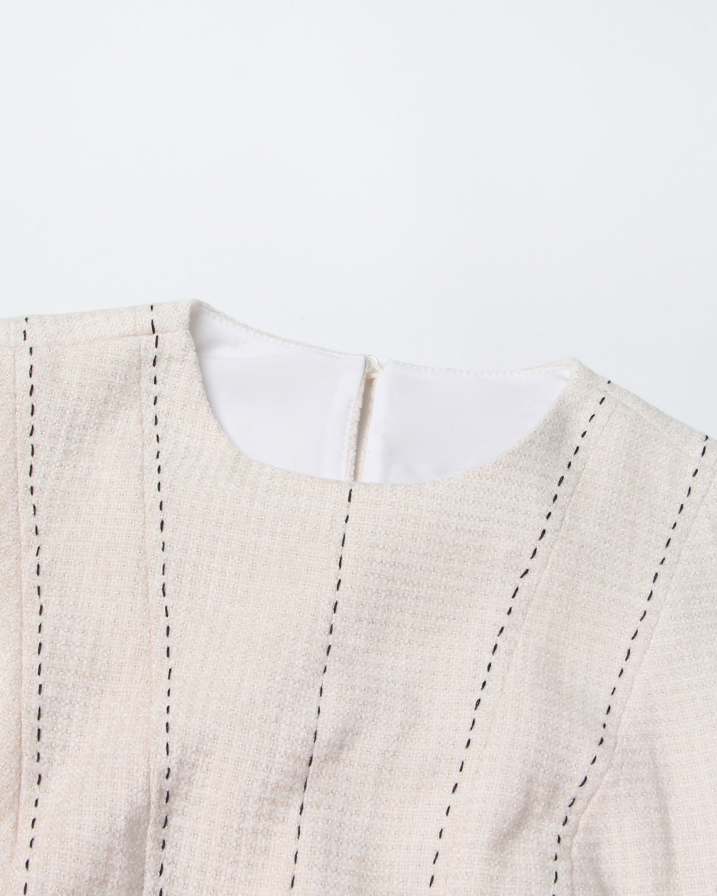 White Sleeveless Fit & Flare Midi Dress