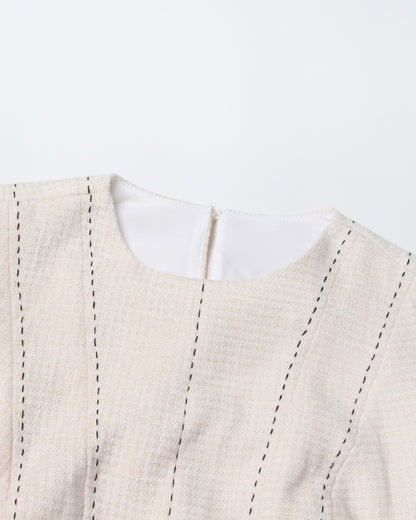 White Sleeveless Fit & Flare Midi Dress