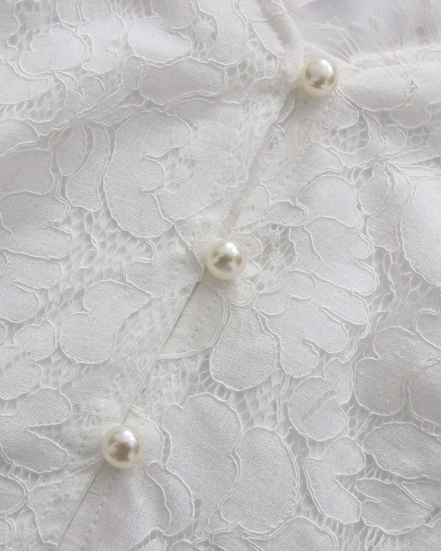 White V-Neck Lace Flare Sleeve Mermaid Skirt Set