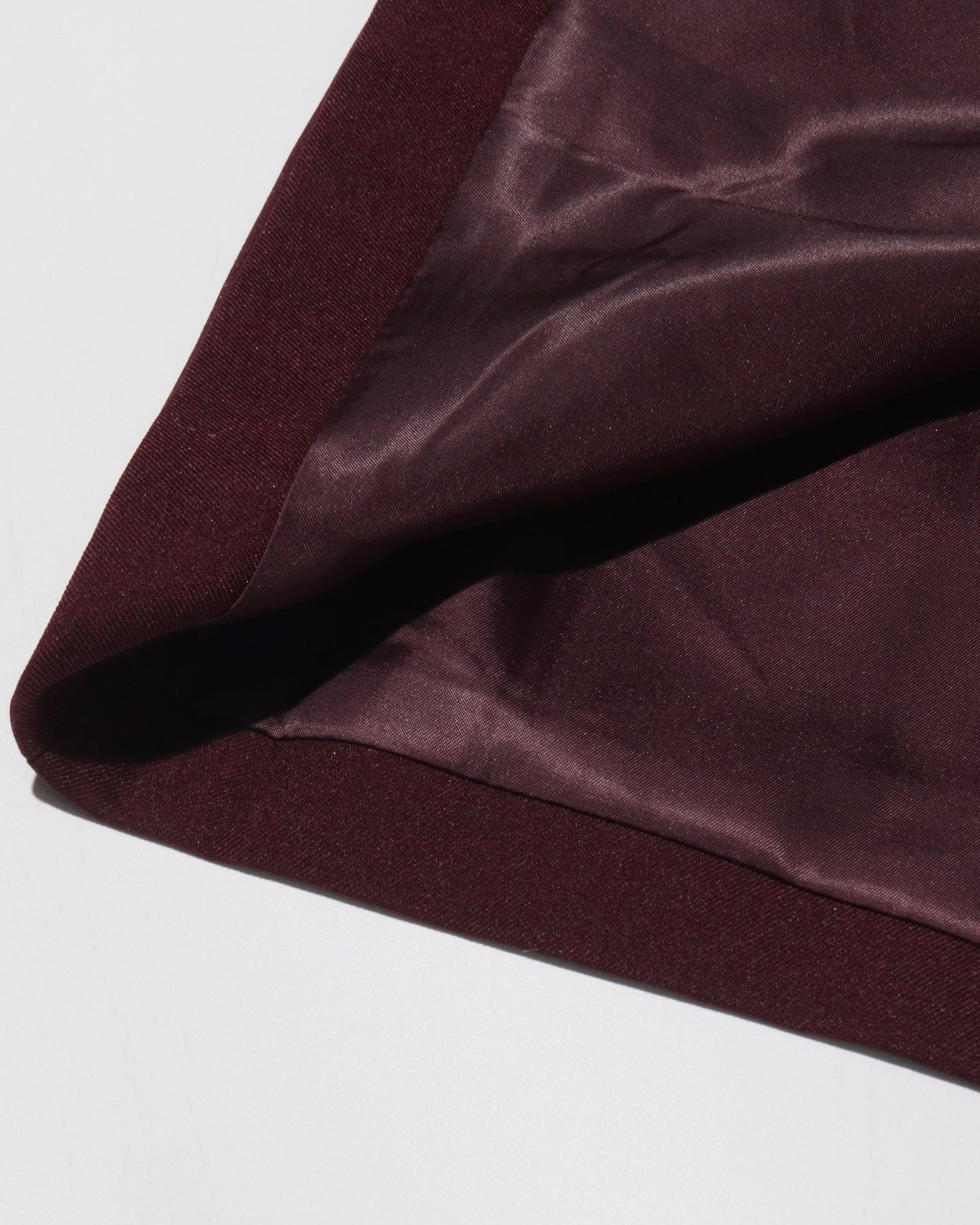 Wine Red Asymmetrical Shoulder Longline Coat