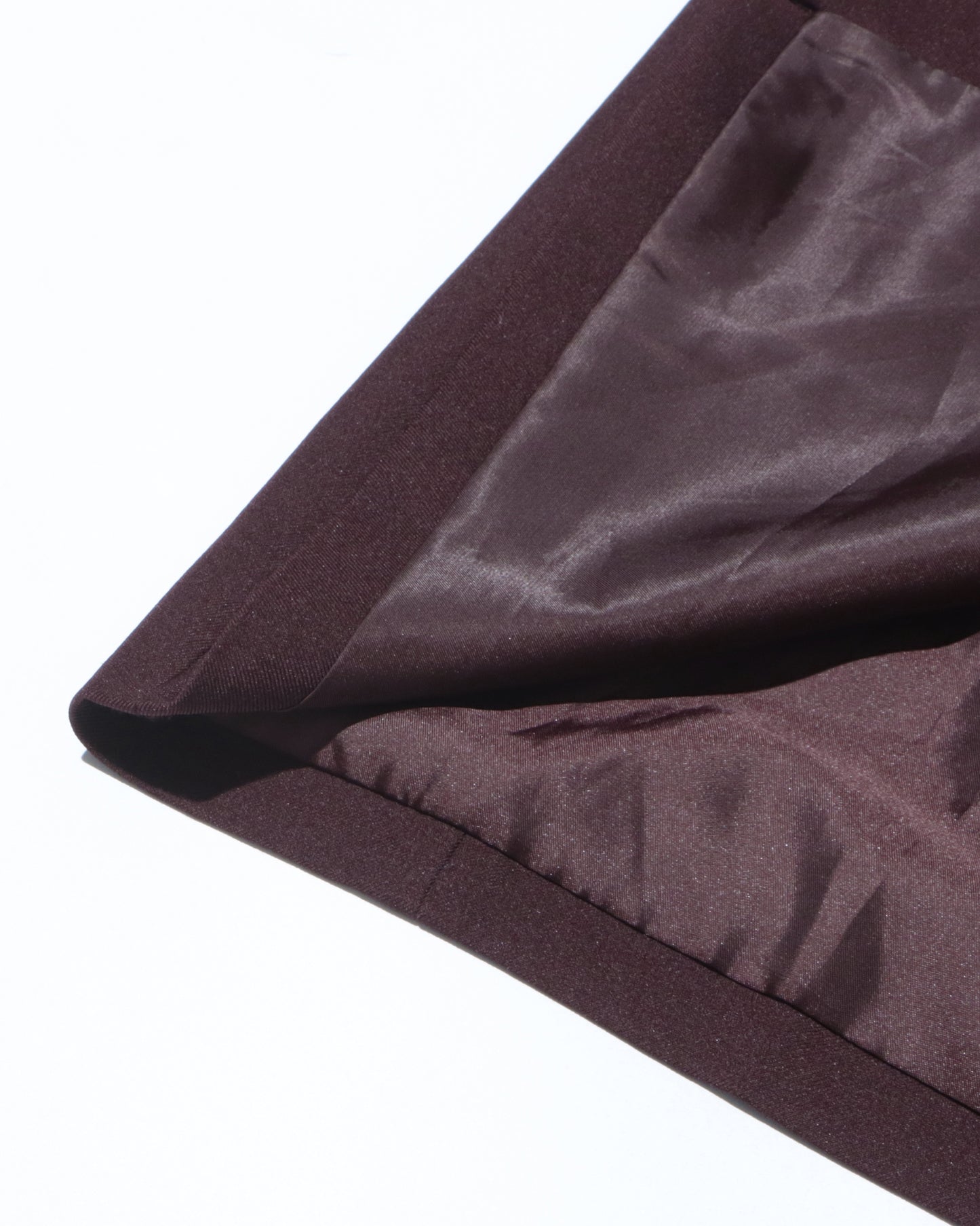 Wine Red Double-Breasted Longline Blazer Coat