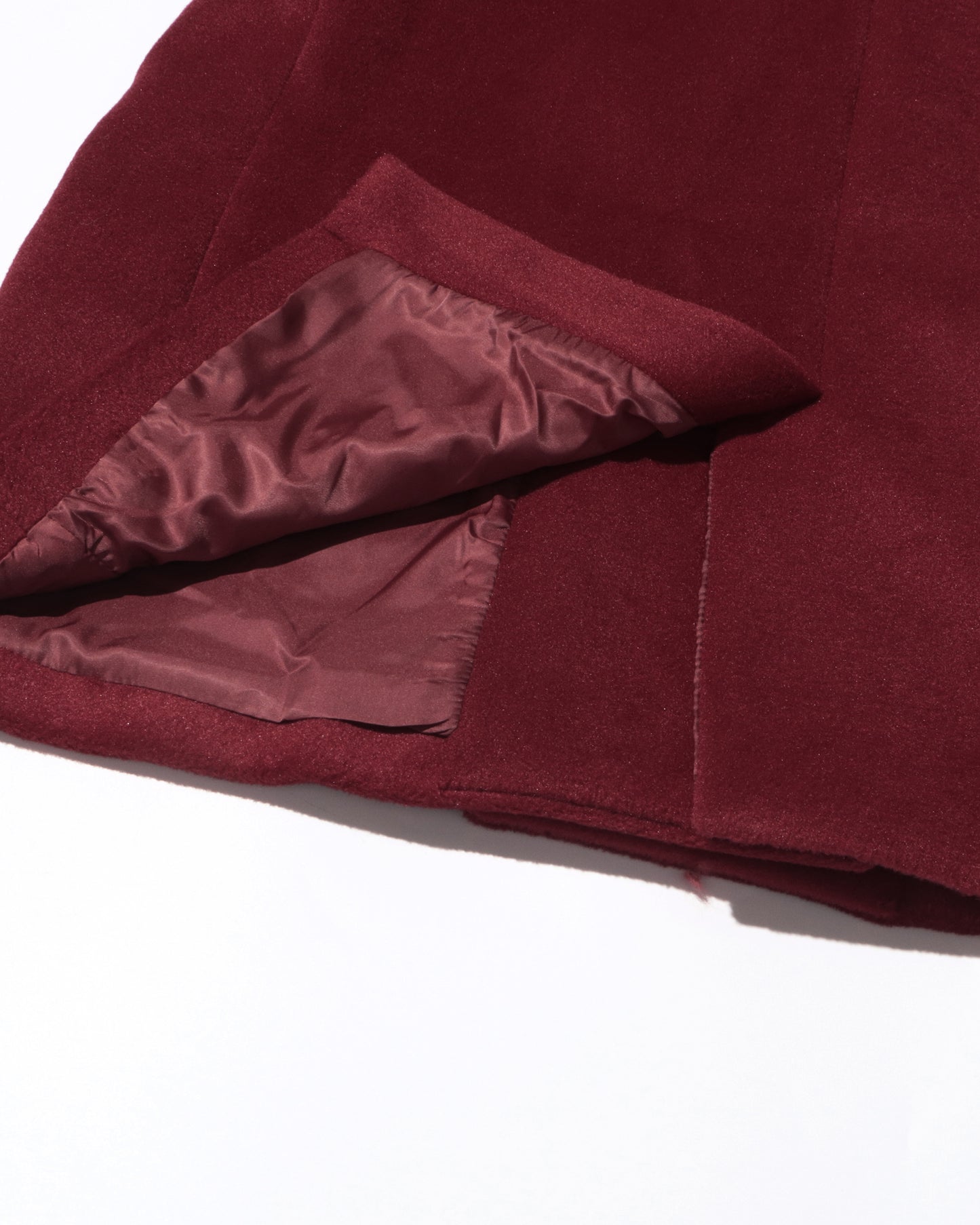 Wine Red Double-Breasted Blazer