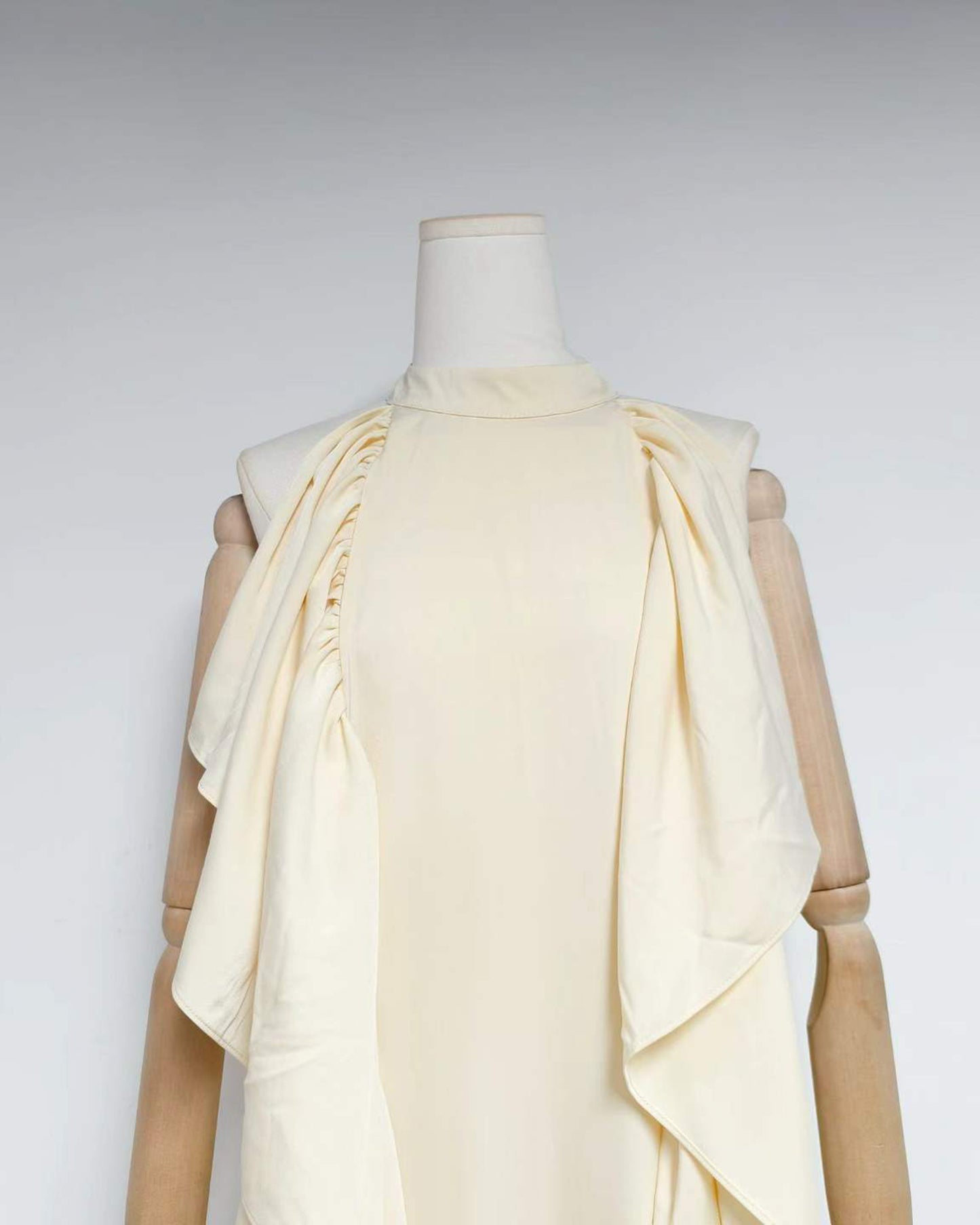 Yellow Halter Neck Ruffle Tiered Maxi Dress