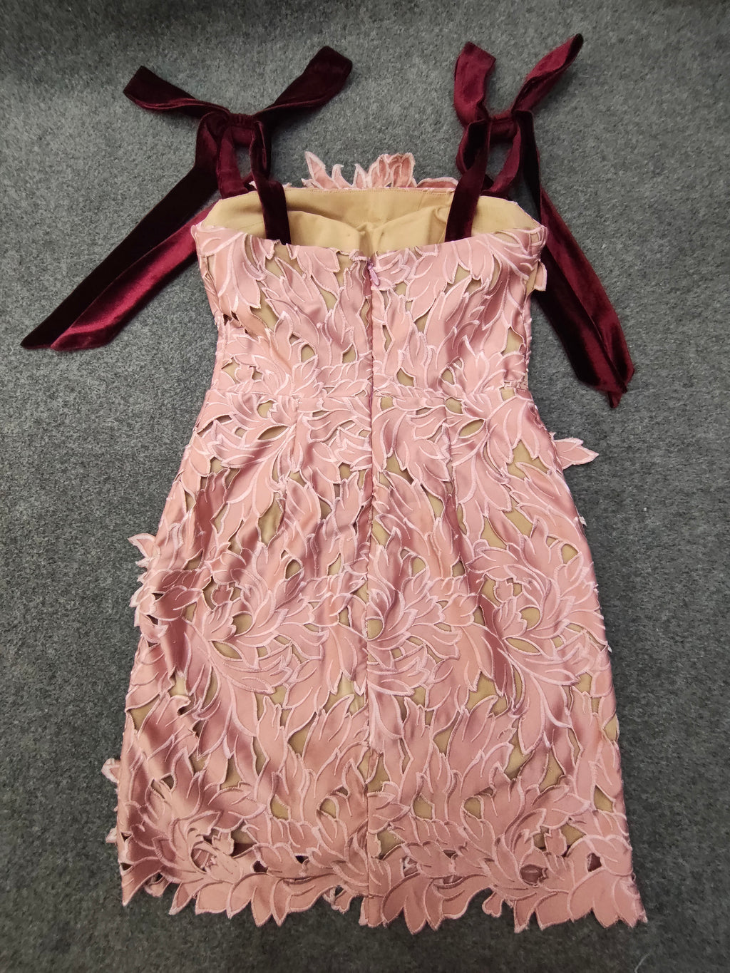 Chic Hollow Out Patchwork Short Dress
