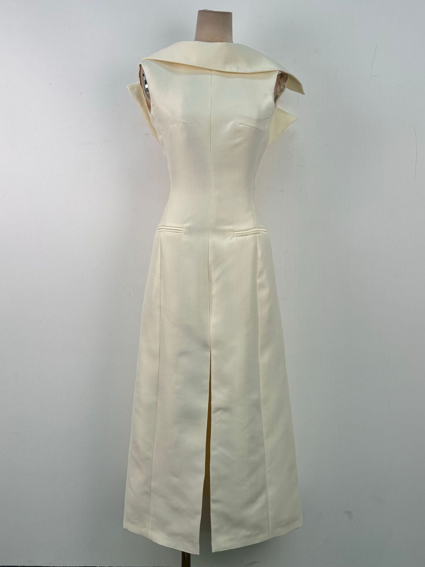 Solid Sleeveless Side Split Long Dress