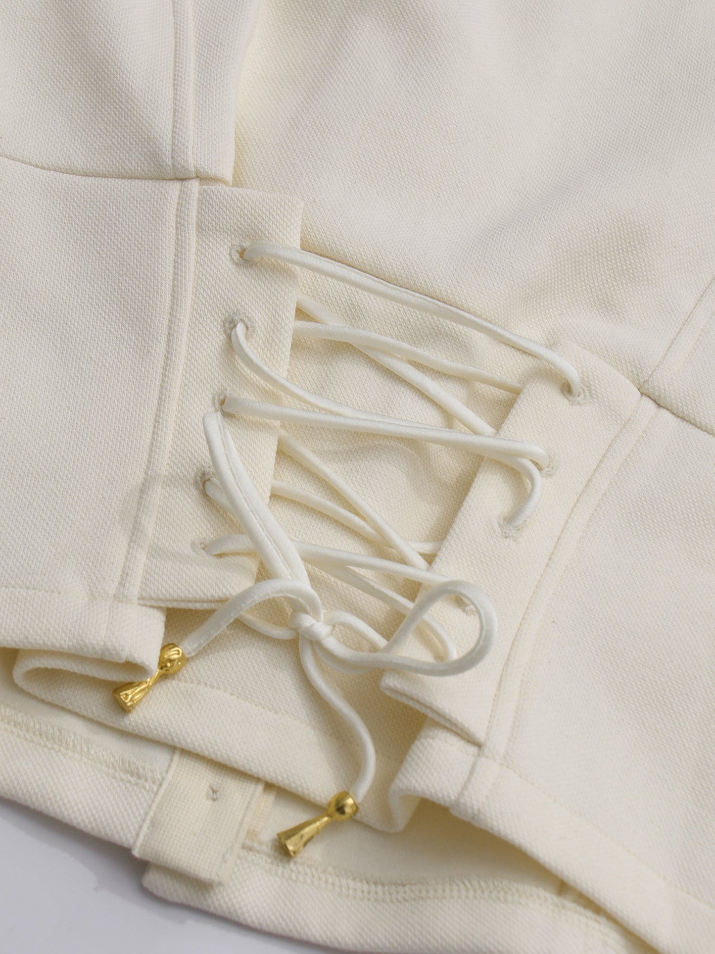 Apricot Cropped Jacket & Skirt Set with Gold Buttons - SISPELL