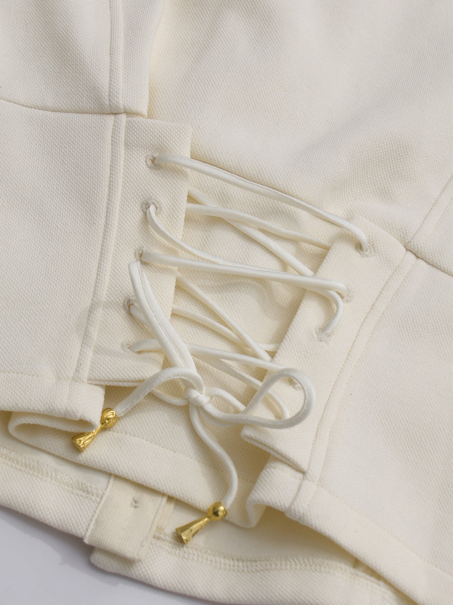 Apricot Cropped Jacket & Skirt Set with Gold Buttons - SISPELL