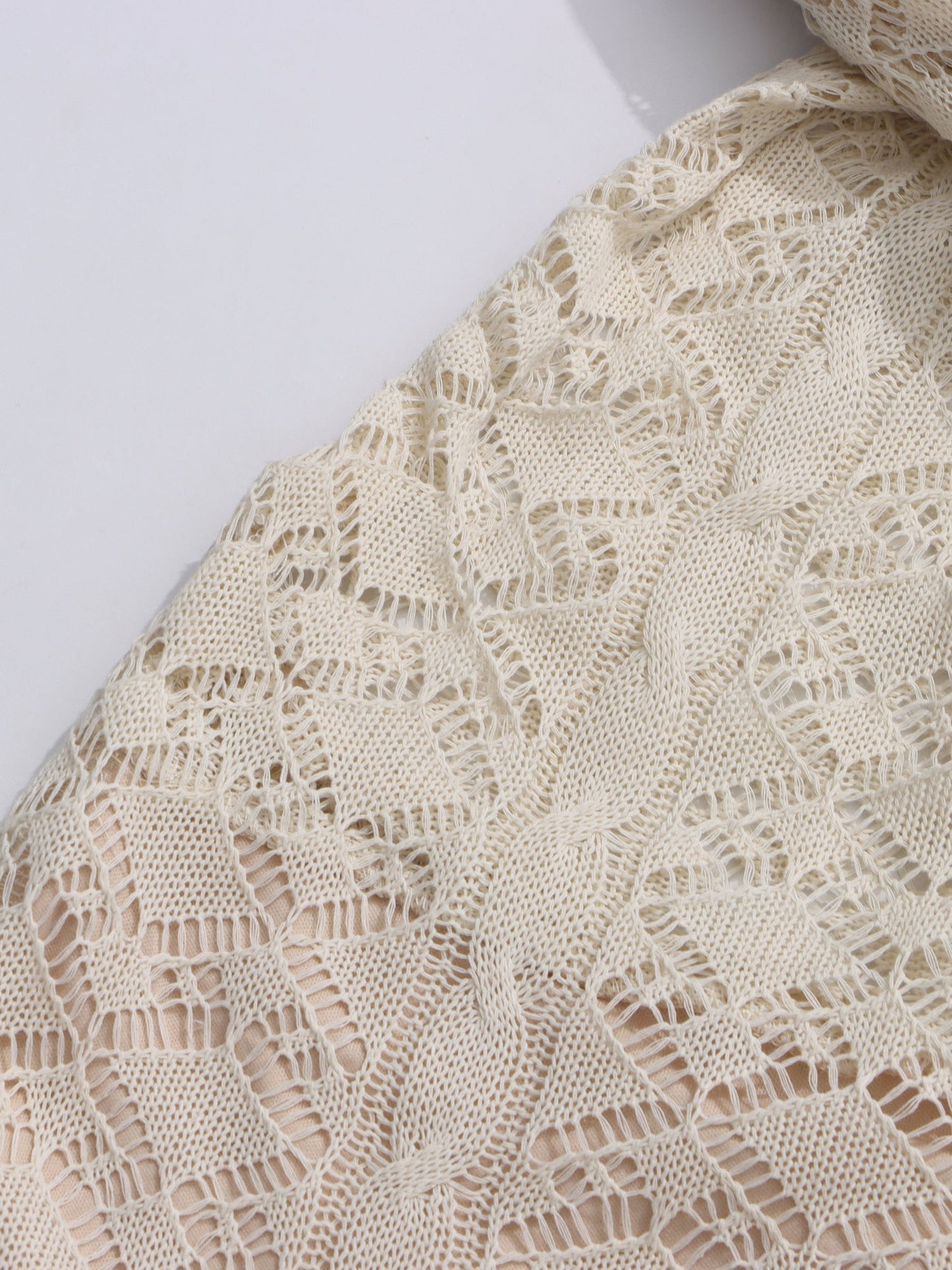 Apricot Lace Halter Maxi Dress with Scarf Detail - SISPELL