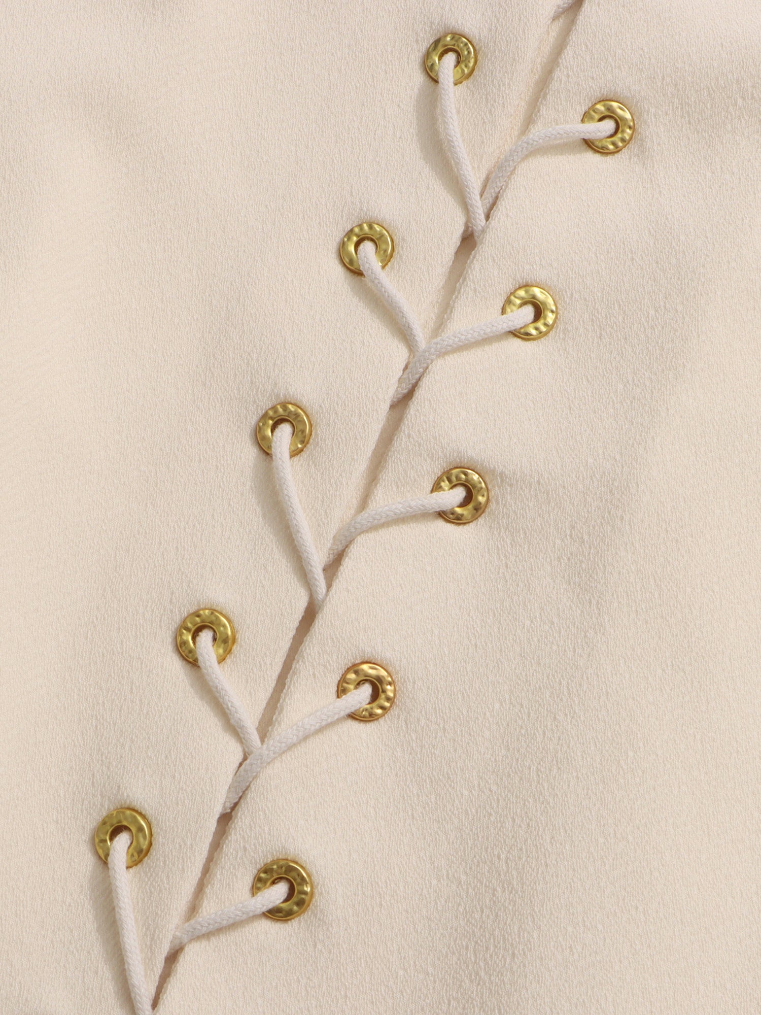 Apricot Two - Piece Set with Gold Button Detailing - SISPELL