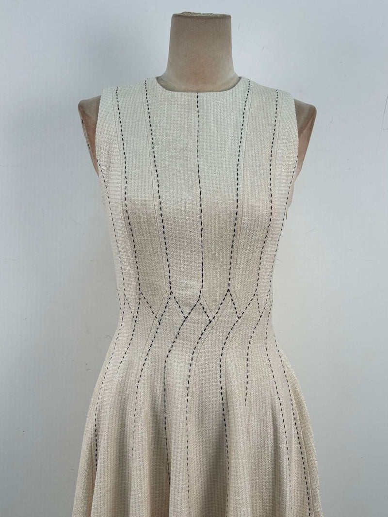 Elegant Minimalist Pleated Sleeveless Maxi Dress