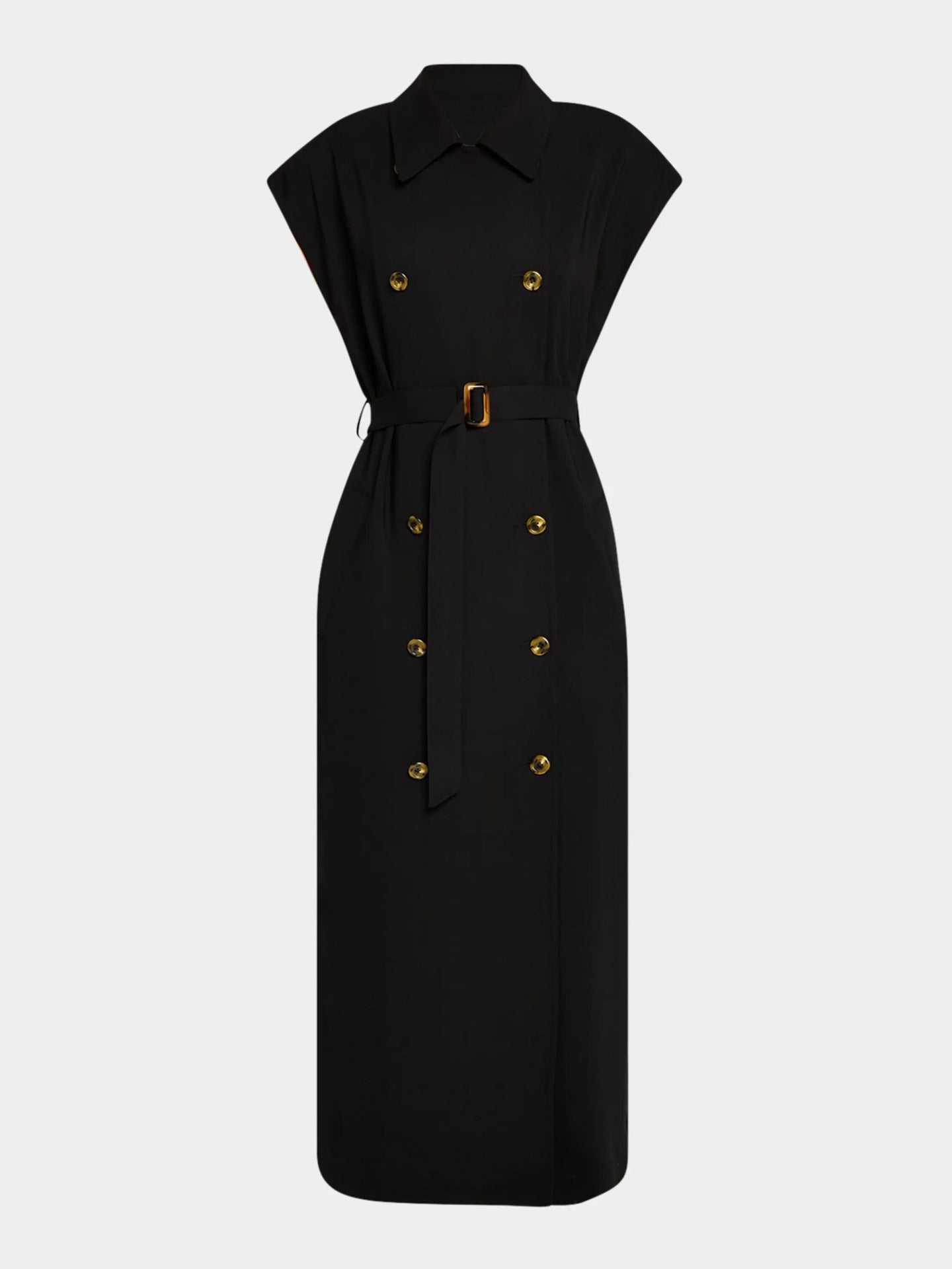 Elegant Solid Sleeveless Jacket