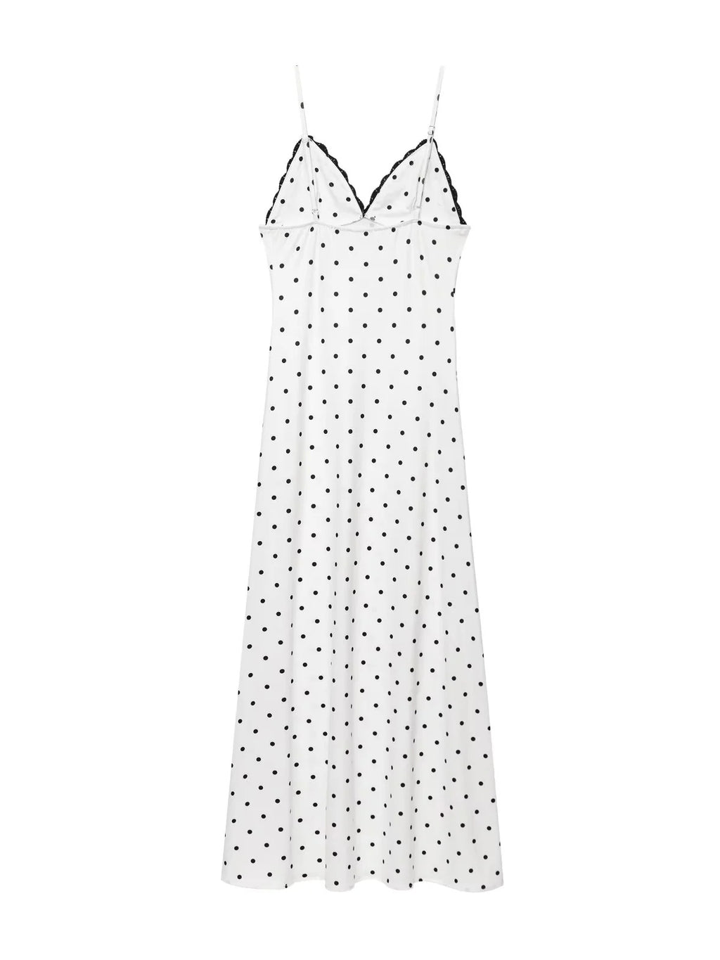Hit Color Wave Point Long Dress