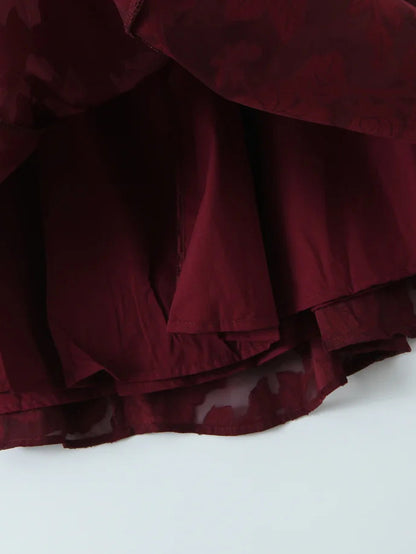 Solid Starp Pleated Long Dress