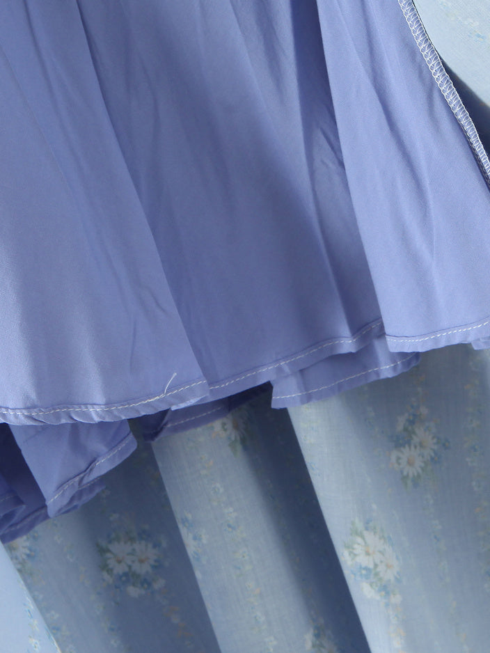 Elegant Strap Pleated Midi Dress