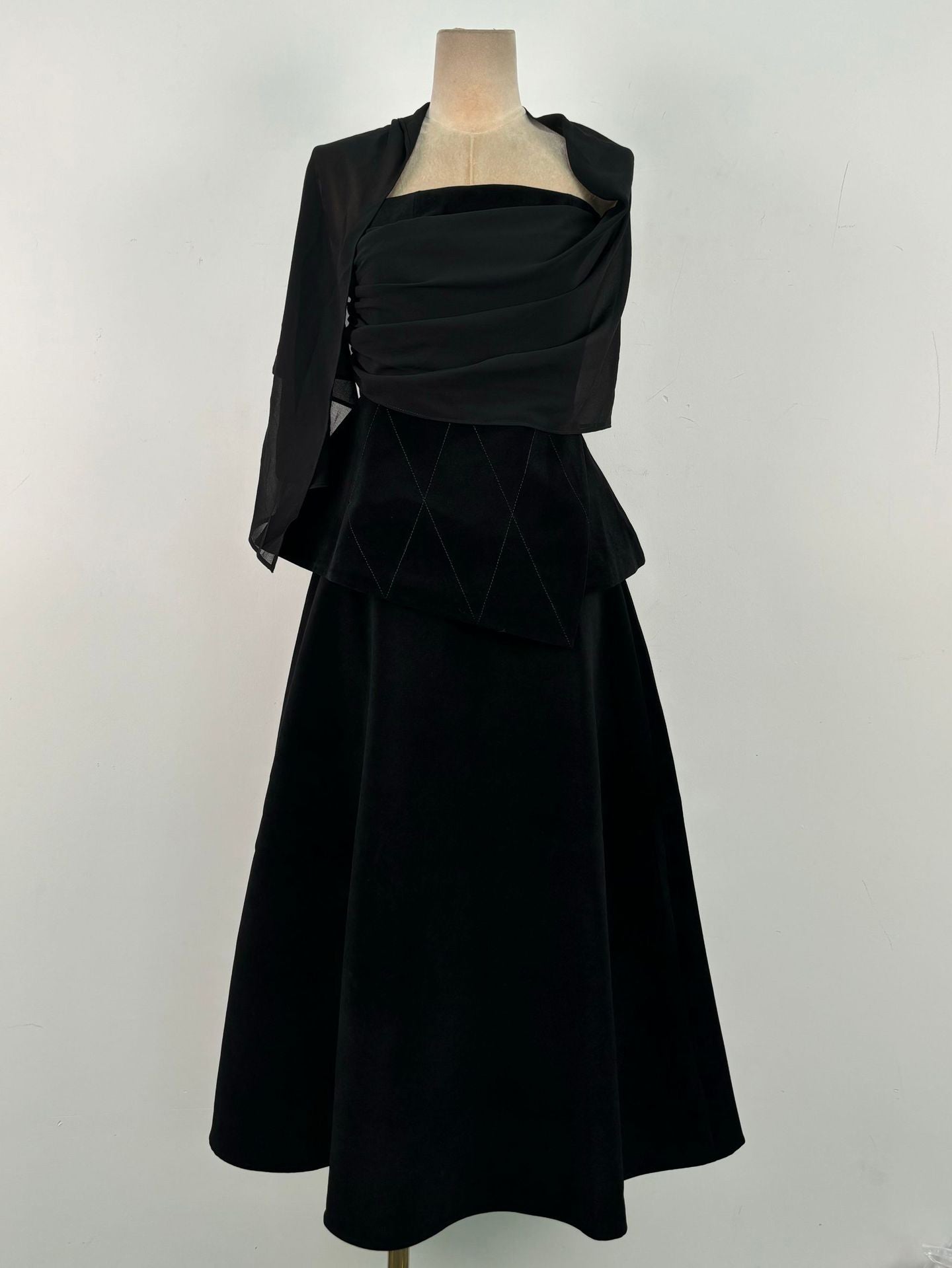 Mesh Off Shoulder Two Piece Set