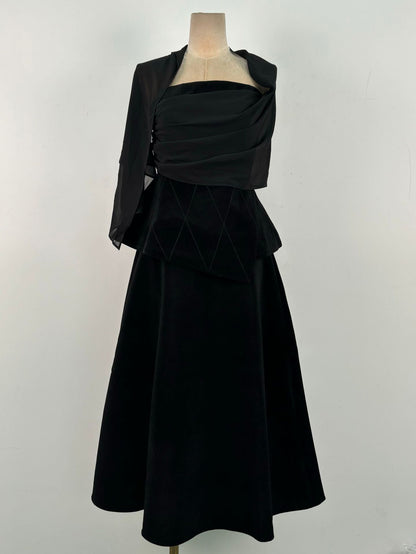 Mesh Off Shoulder Two Piece Set