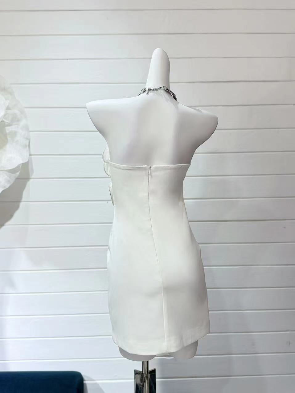 Off Shoulder Solid Short Dress