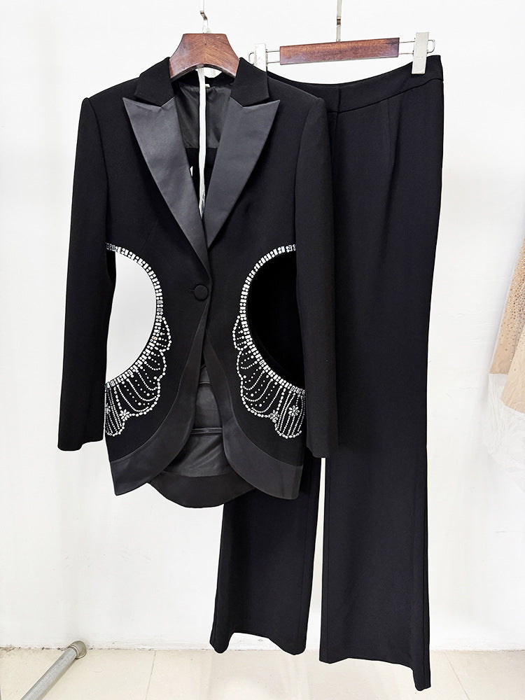 Hollow Out Patchwork Diamonds Two Piece Set