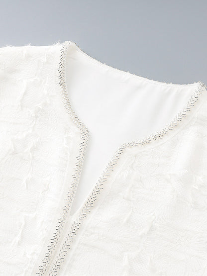Solid Elegant Patchwork Short Dress