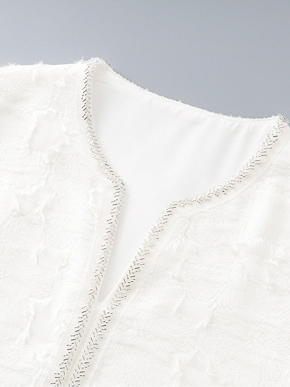 Solid Elegant Patchwork Short Dress