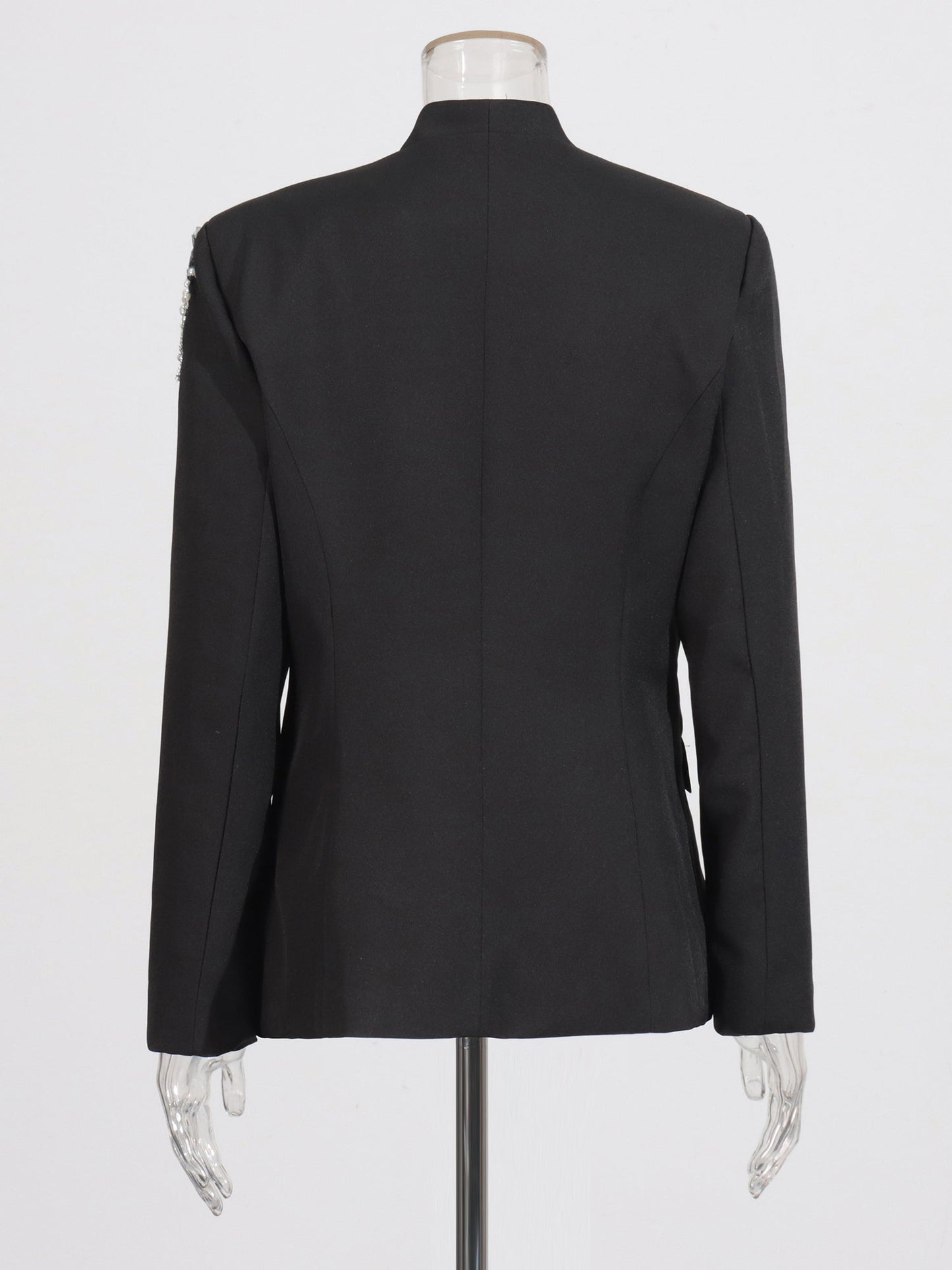 Black Blazer with Pearl, Crystal & Sequin - SISPELL
