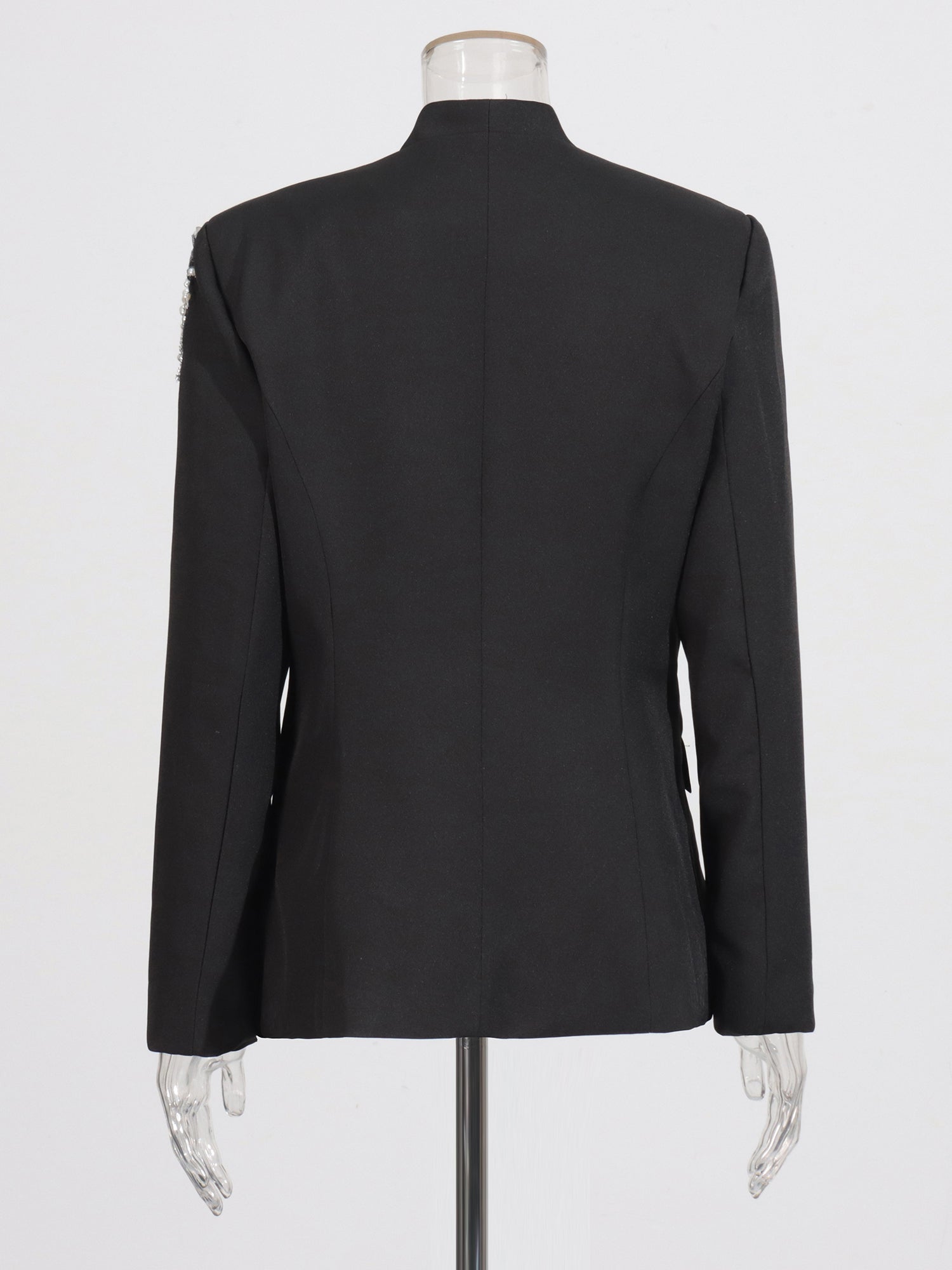 Black Blazer with Pearl, Crystal & Sequin - SISPELL
