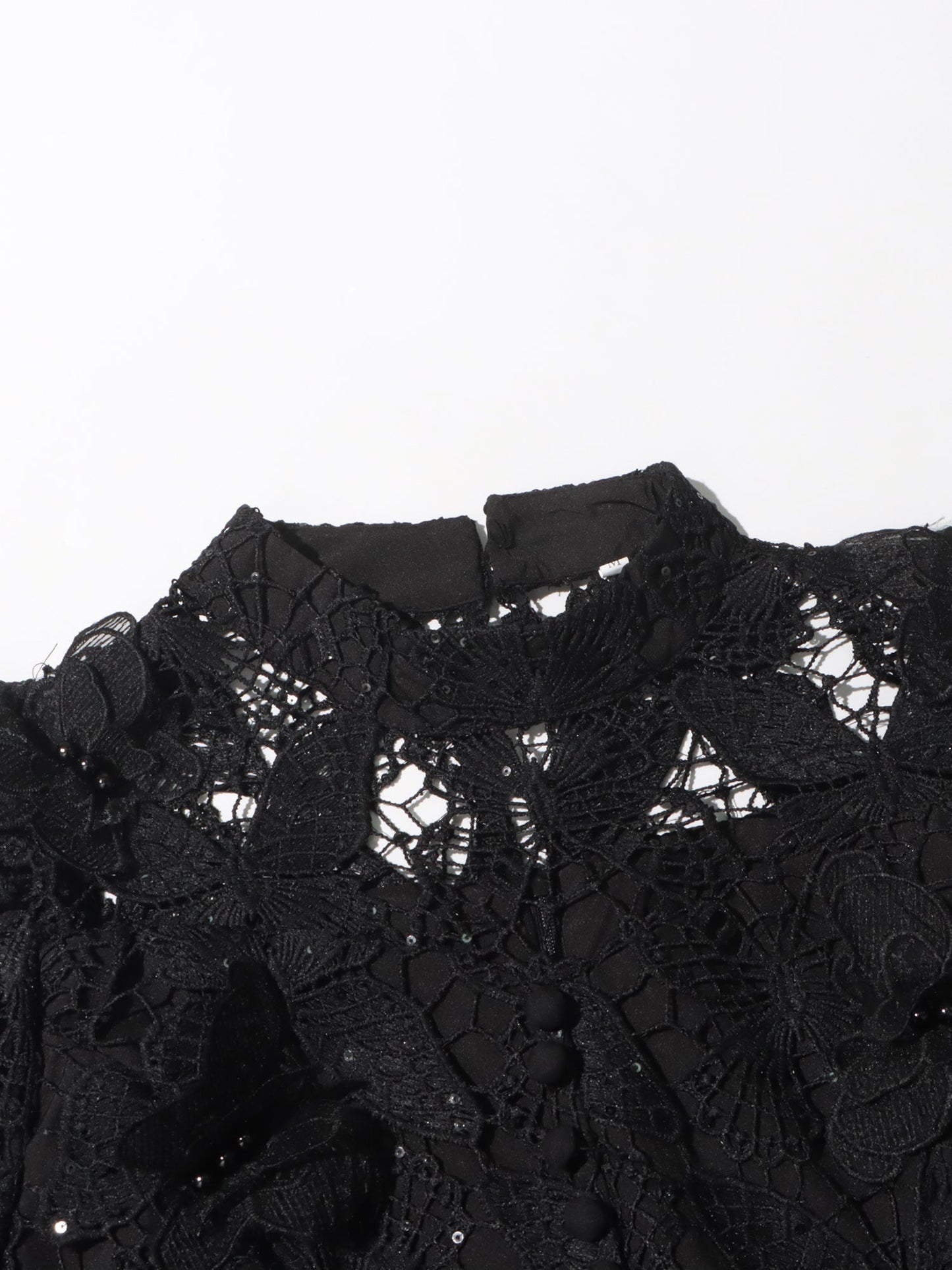 Black Lace Top & Tulle Skirt Two - Piece Set - SISPELL