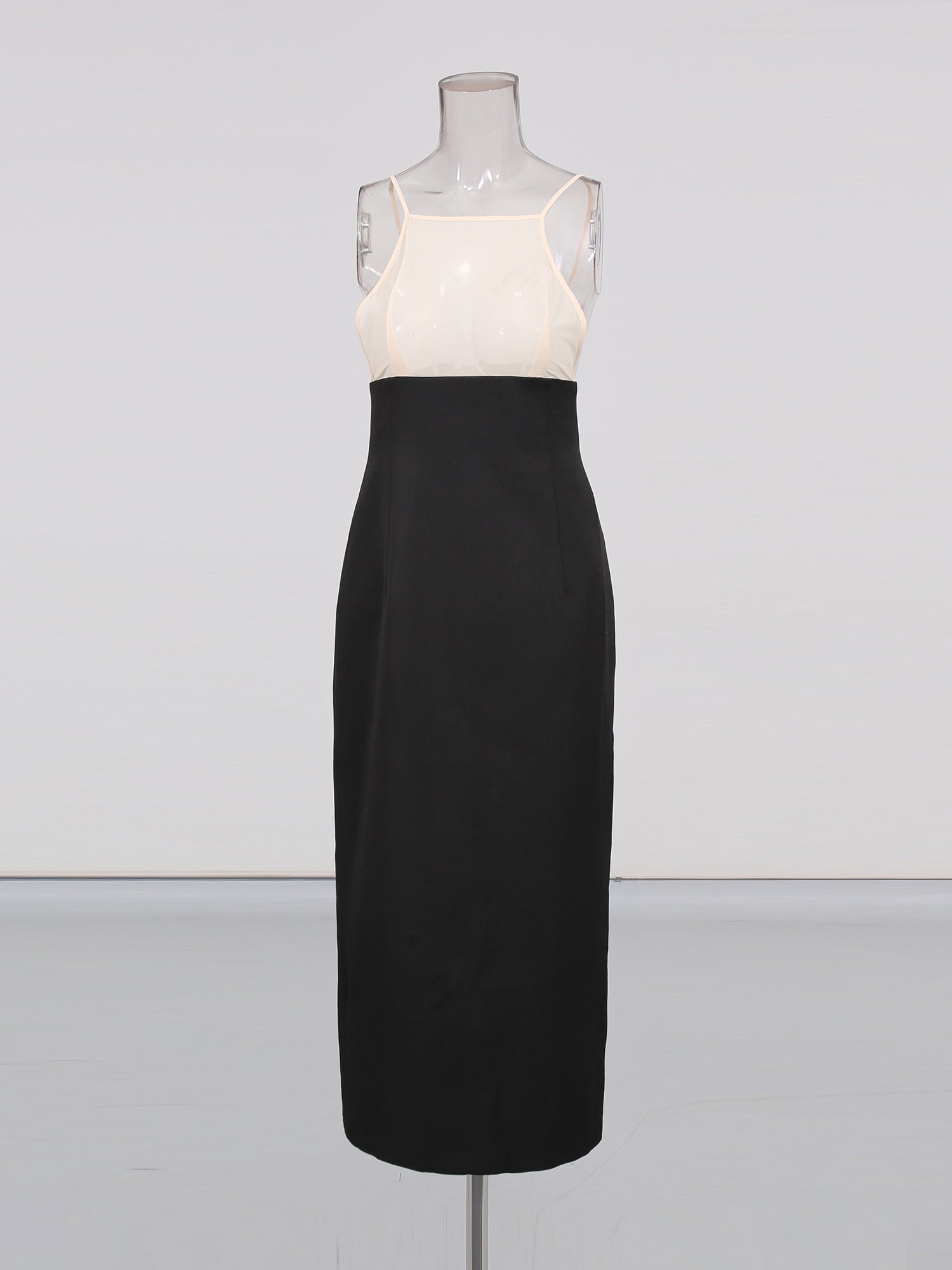 Black Midi Dress with White Lace Capelet Set - SISPELL