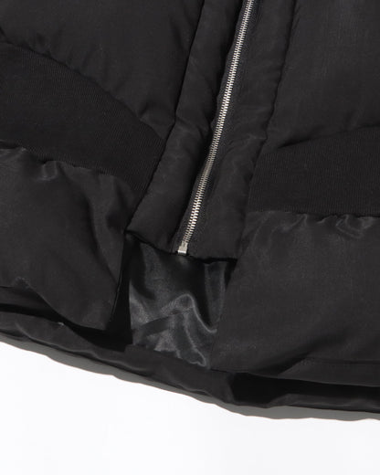 Black Puffy - Sleeve Cropped Puffer Jacket - SISPELL