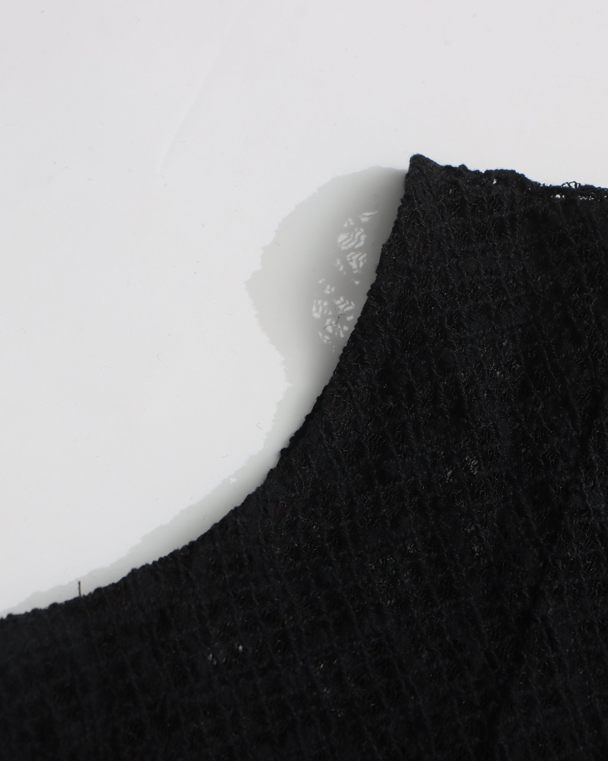 Black Sheer - Sleeve Ruffled Mini Dress - SISPELL