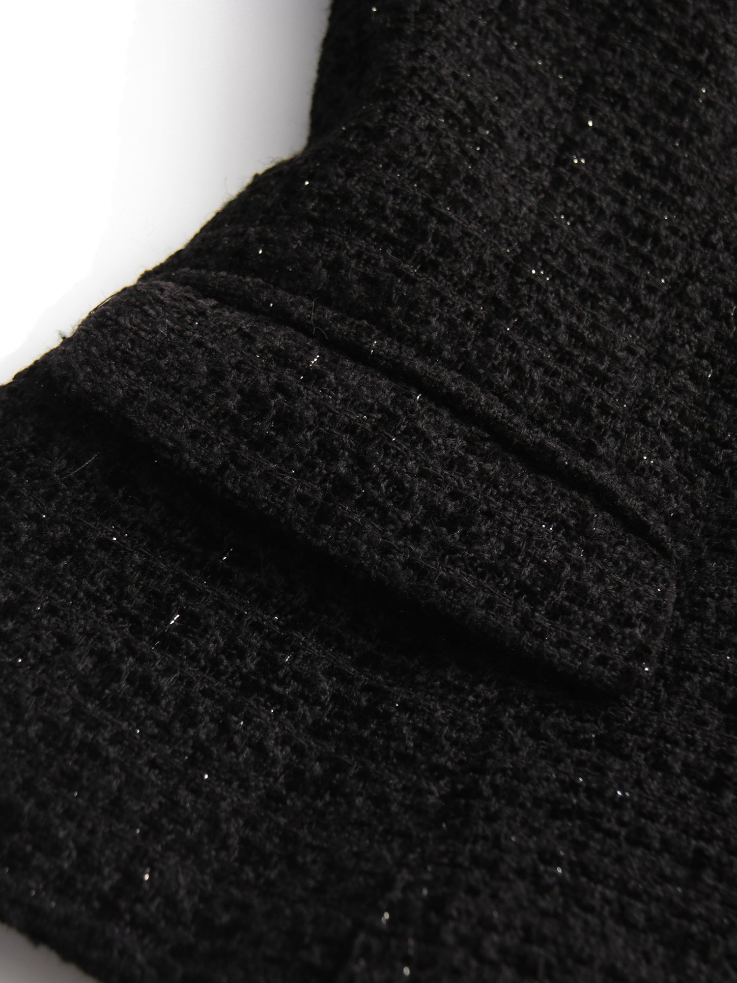 Black Tweed Blazer & Mermaid Skirt Set - SISPELL