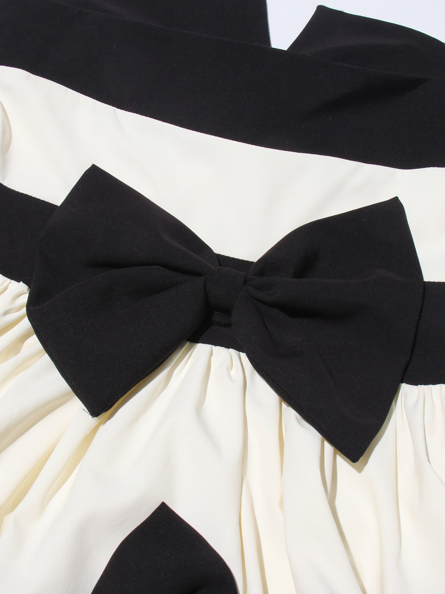 Black & White Striped Strapless Maxi Dress - SISPELL