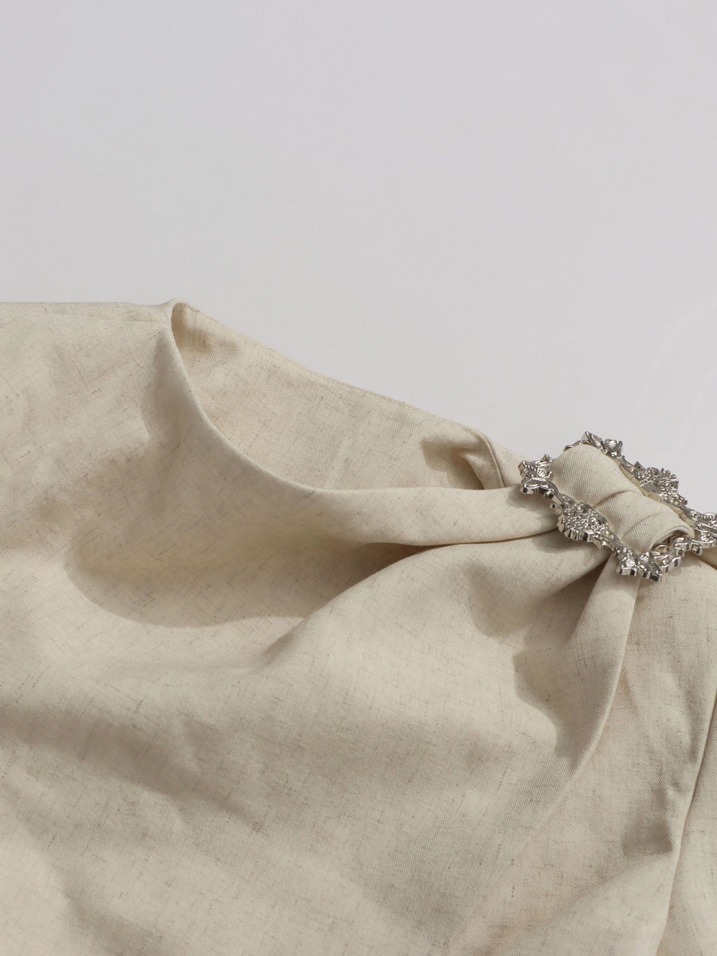 Blazer with Crystal Detail & Asymmetric Drape - SISPELL