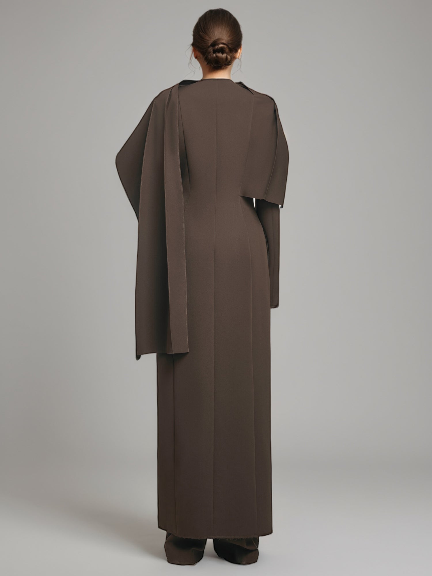 Brown Cape - Style Avant - Garde Long Jacket - SISPELL