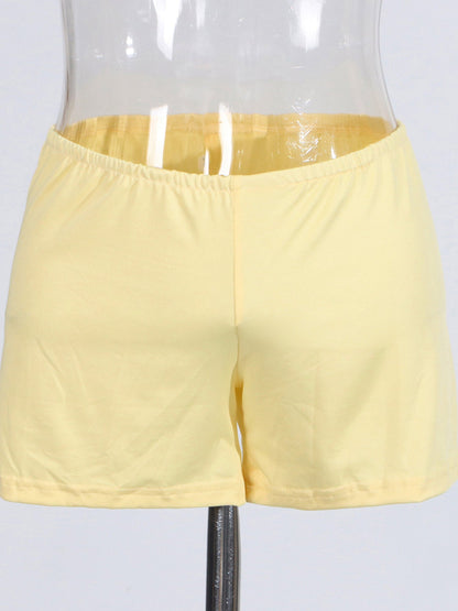 Charming Yellow Tie - Neck Wrap Mini Dress - SISPELL