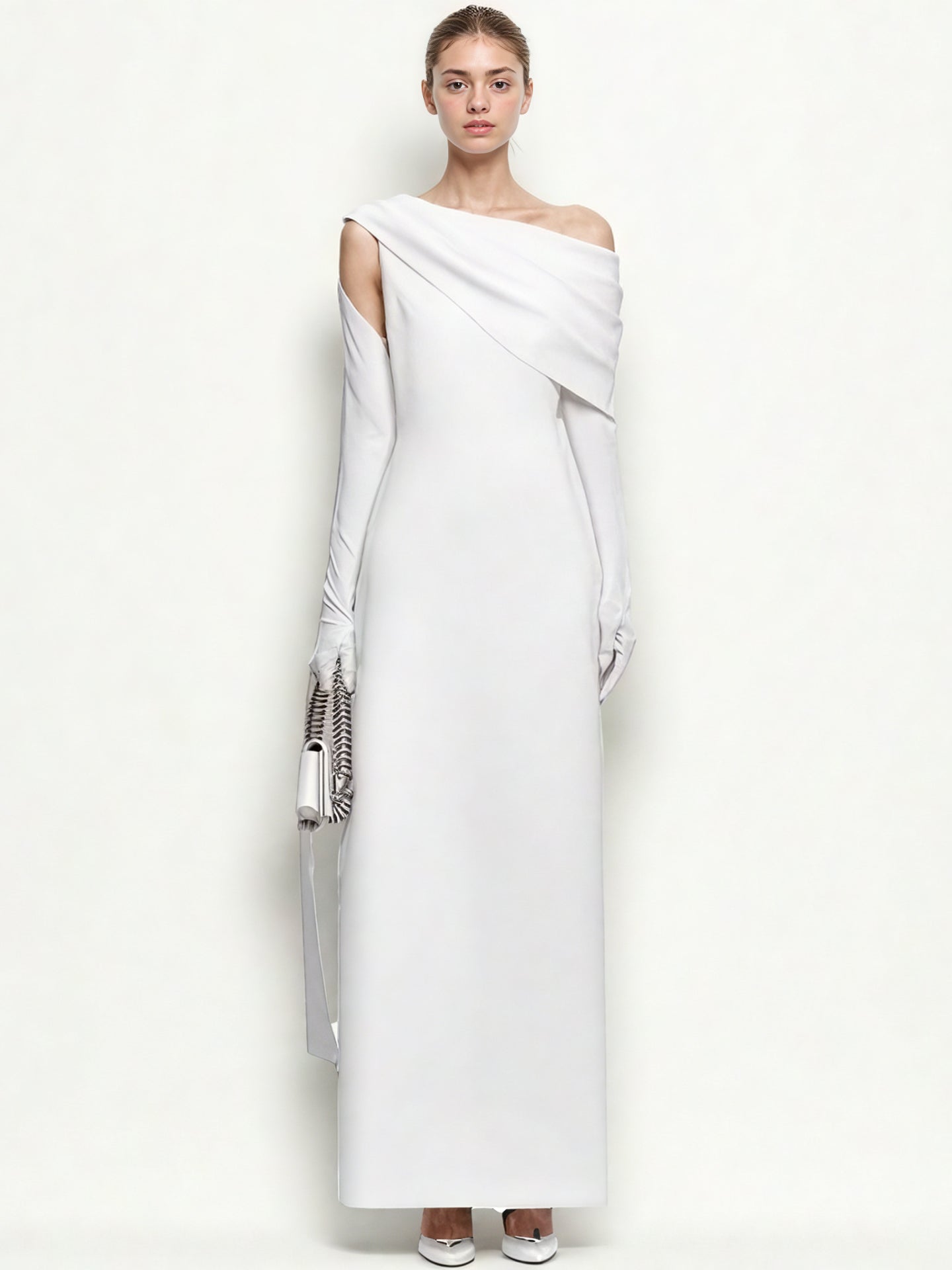 Chic Elegant Solid Long Dress - SISPELL