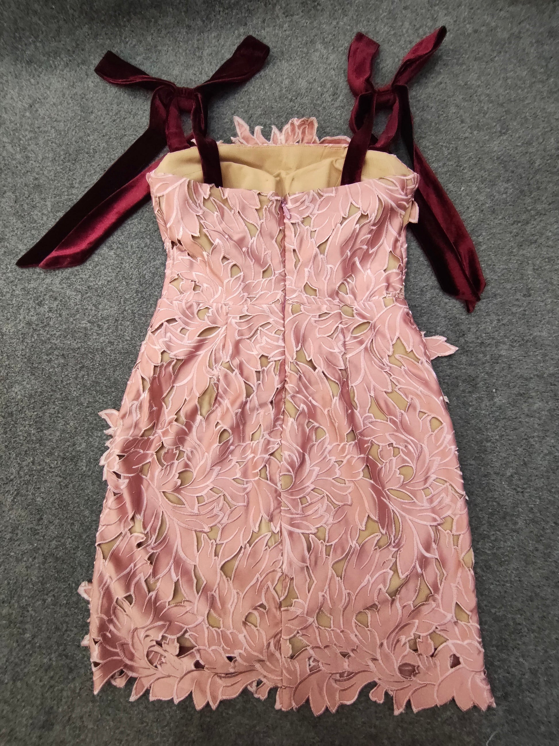 Chic Hollow Out Patchwork Short Dress - SISPELL