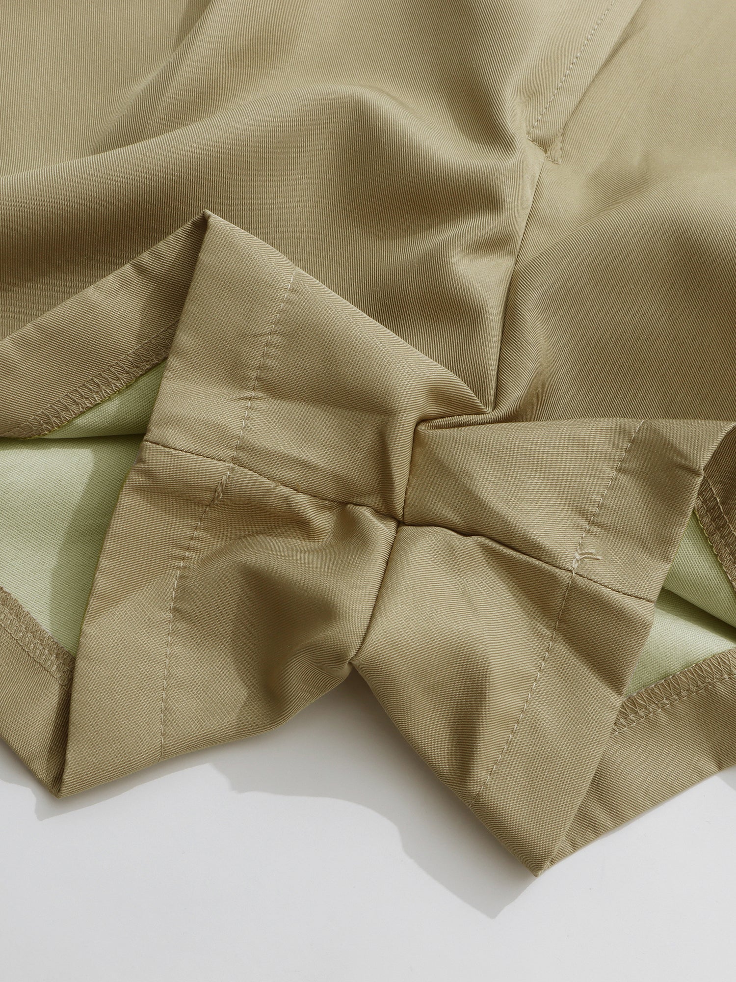 Chic Khaki Trench Coat Romper with Belt - SISPELL