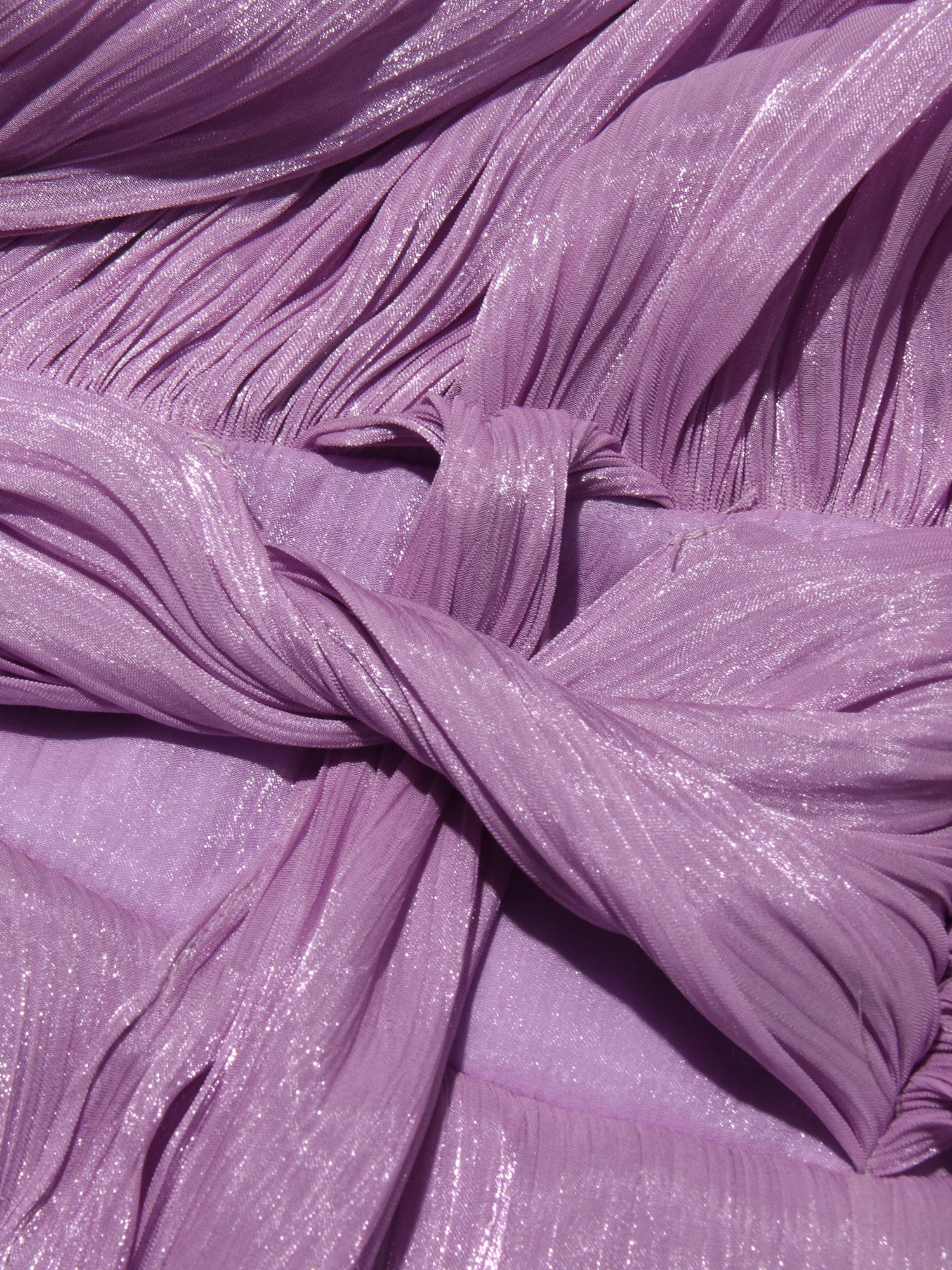 Chic Lavender Tie - Neck Wrap Mini Dress - SISPELL