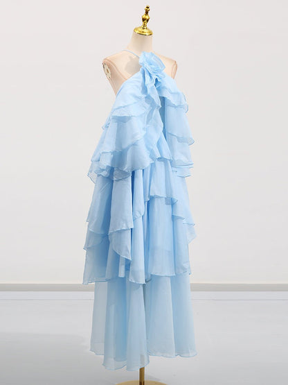 Chic Patchwork Flower Long Dress - SISPELL