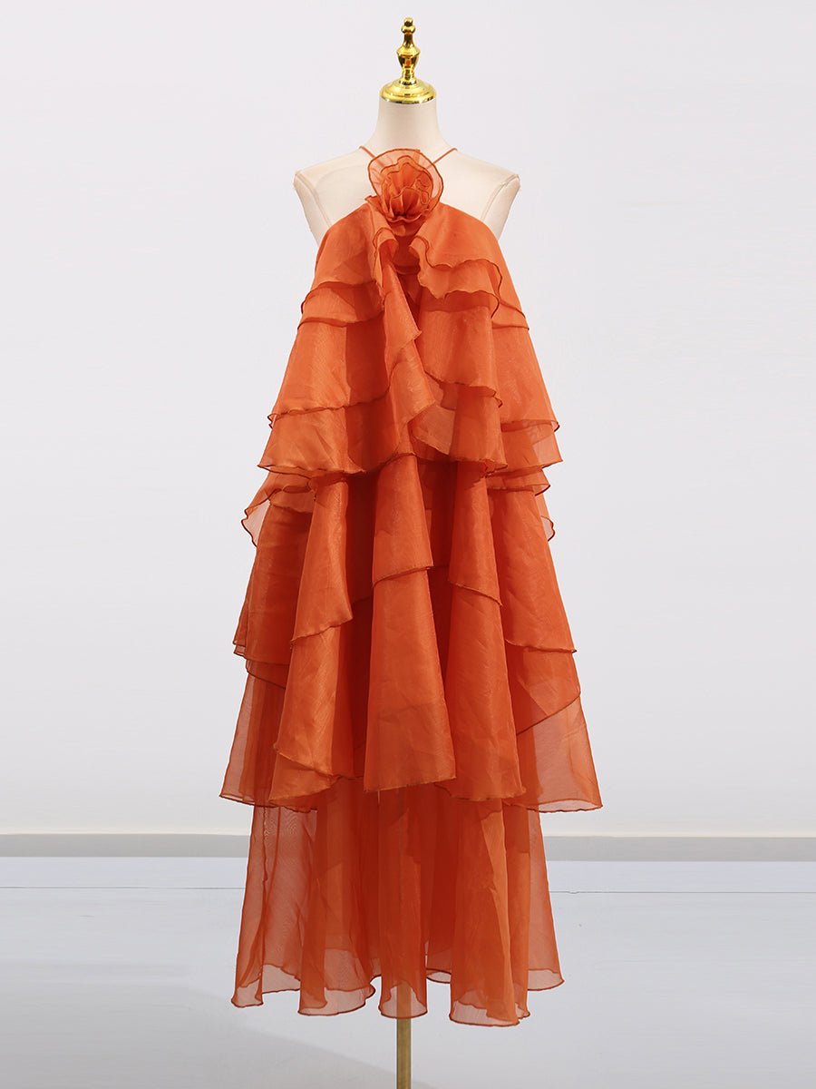 Chic Patchwork Flower Long Dress - SISPELL