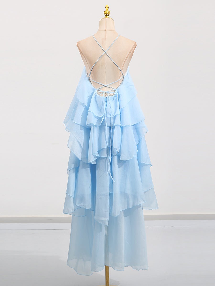 Chic Patchwork Flower Long Dress - SISPELL