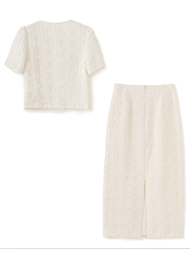 New Elegant Solid Two Piece Set