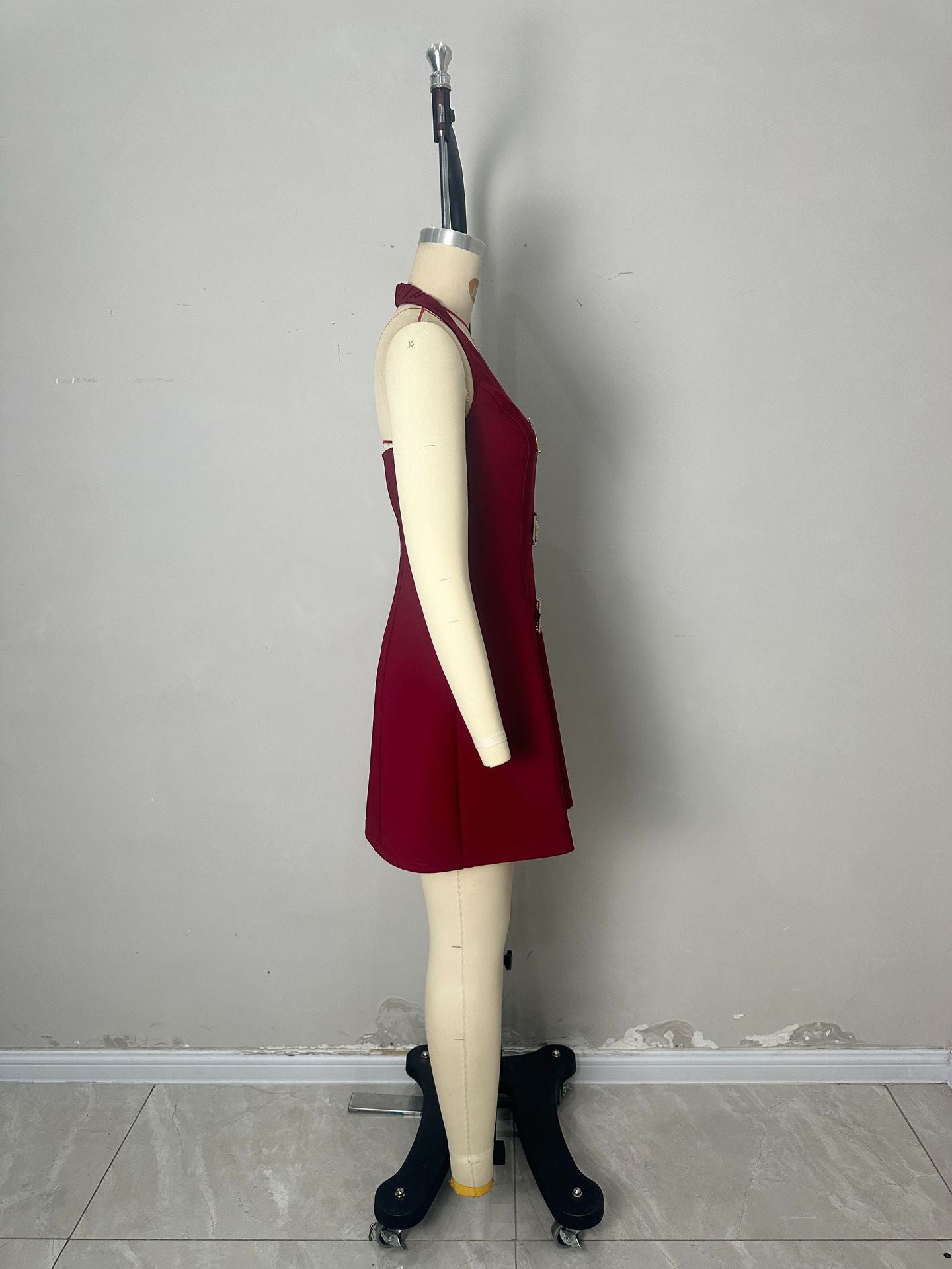 Off Shoulder V-neck Short Dress