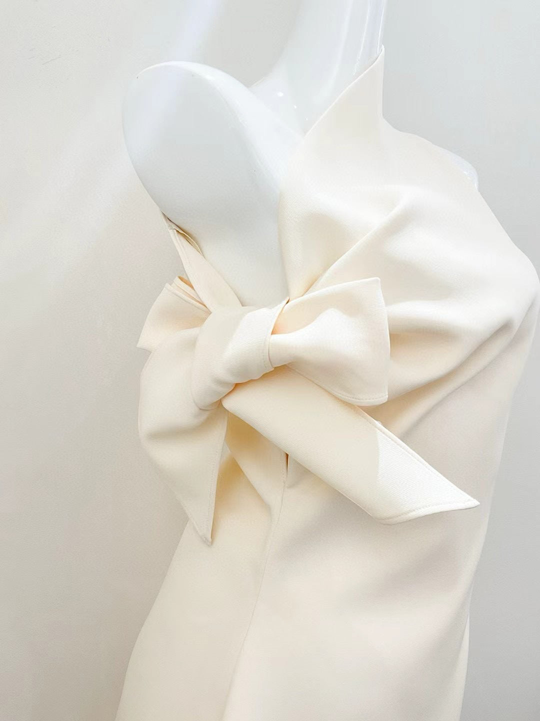 Off Shoulder Solid Short Dress