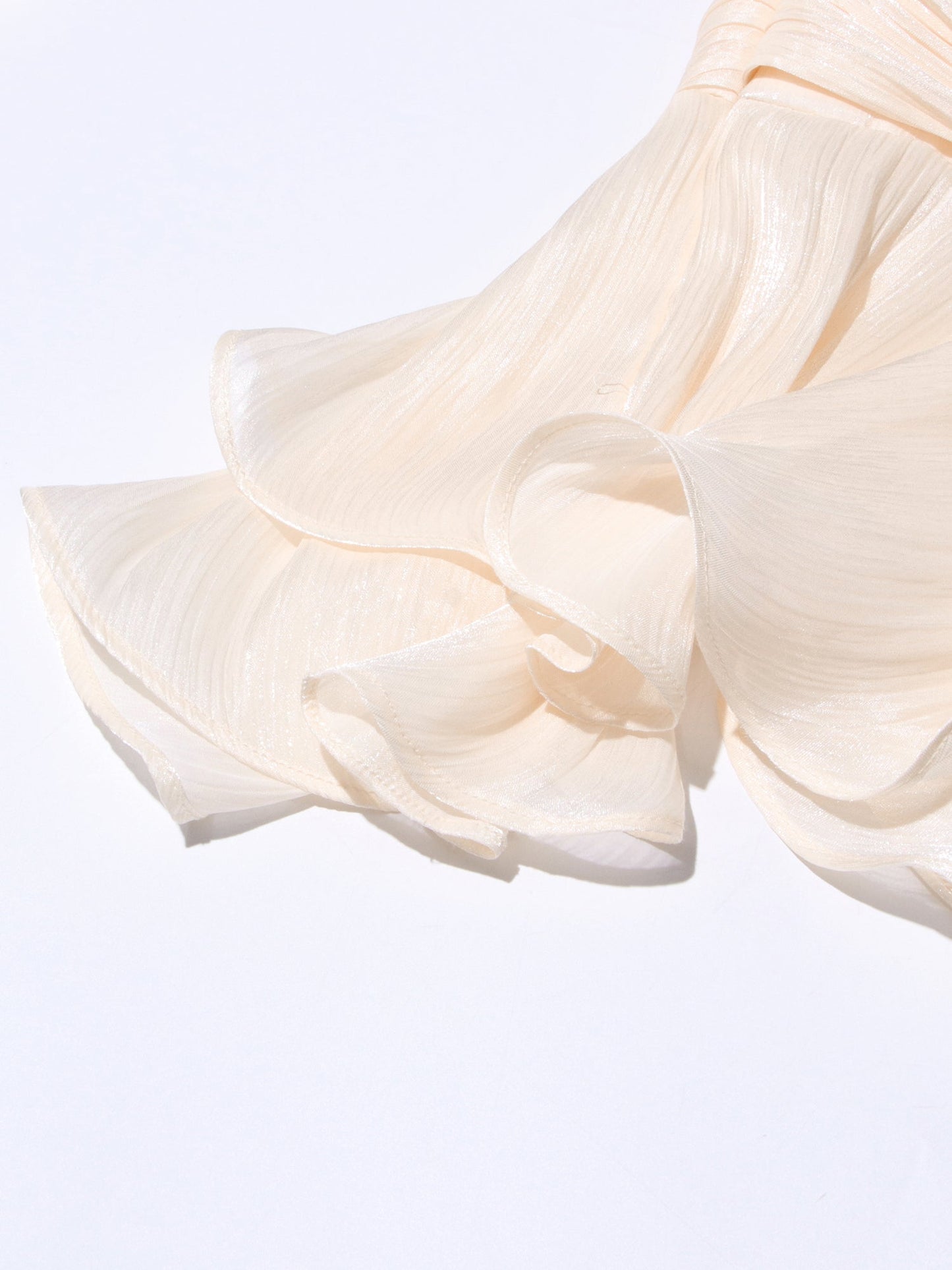 Elegant Apricot Tie - Neck Wrap Mini Dress - SISPELL