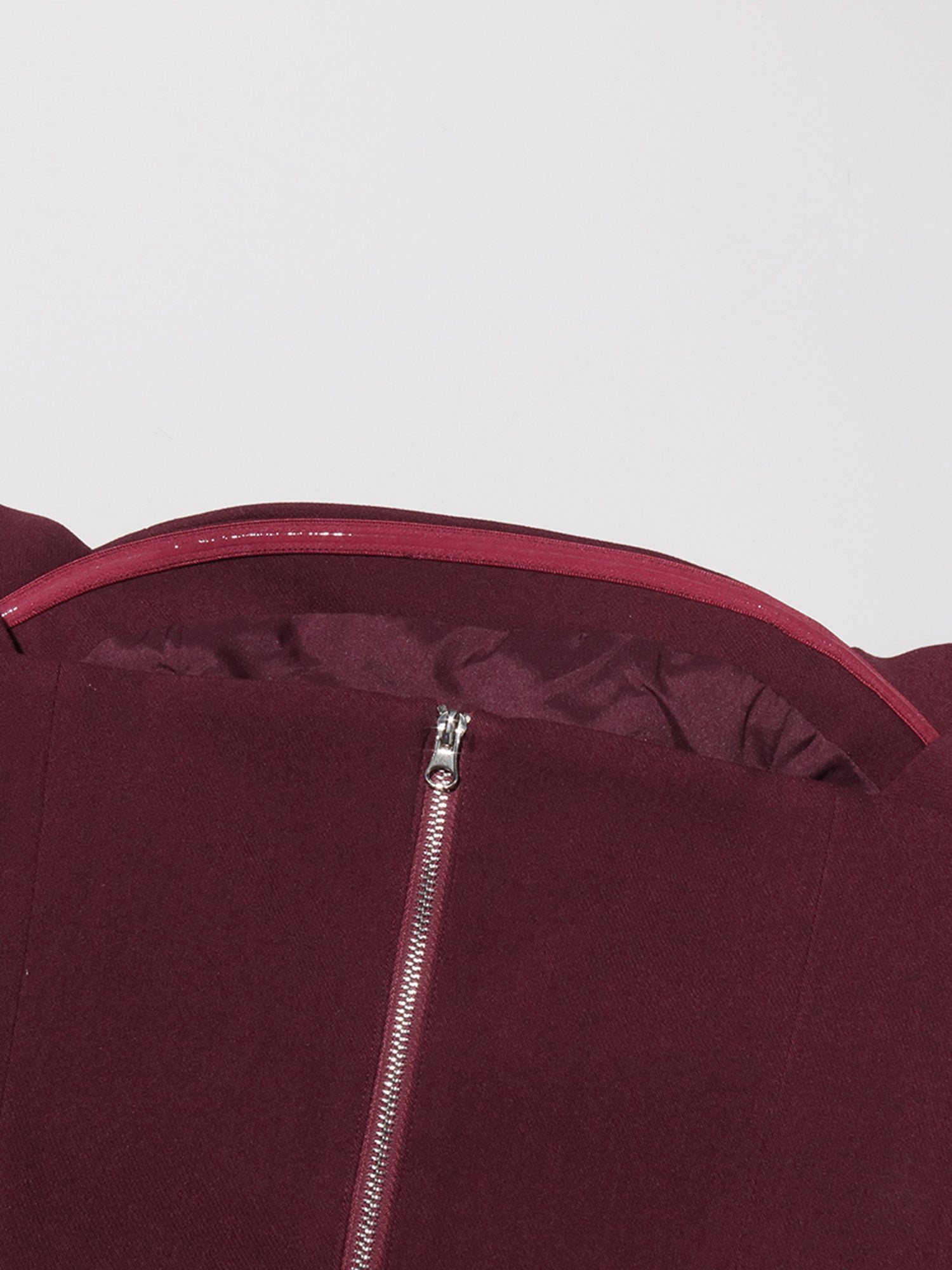 Elegant Burgundy Off - the - Shoulder Top and Pleated Skirt Set - SISPELL