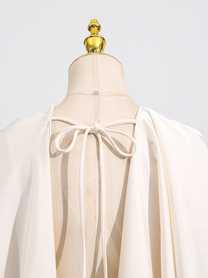 Elegant Chic Solid Short Dress - SISPELL